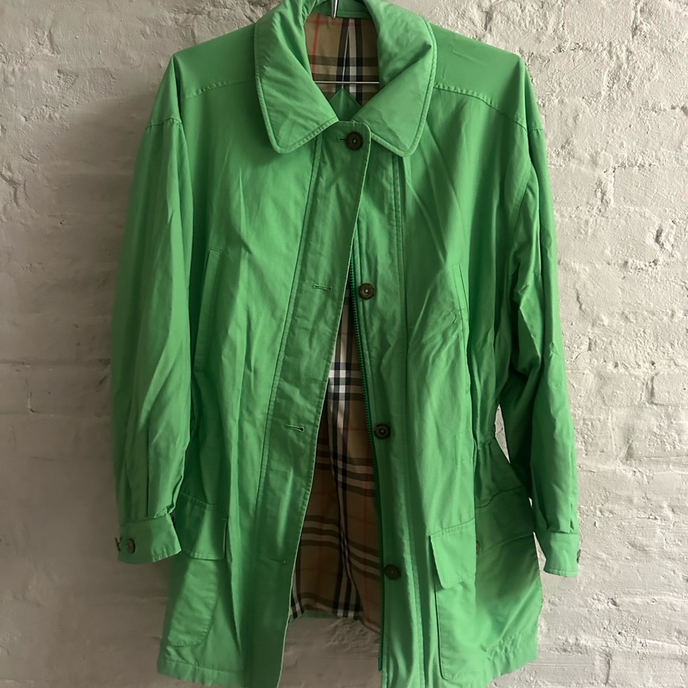 Burberry Green Trench Coat